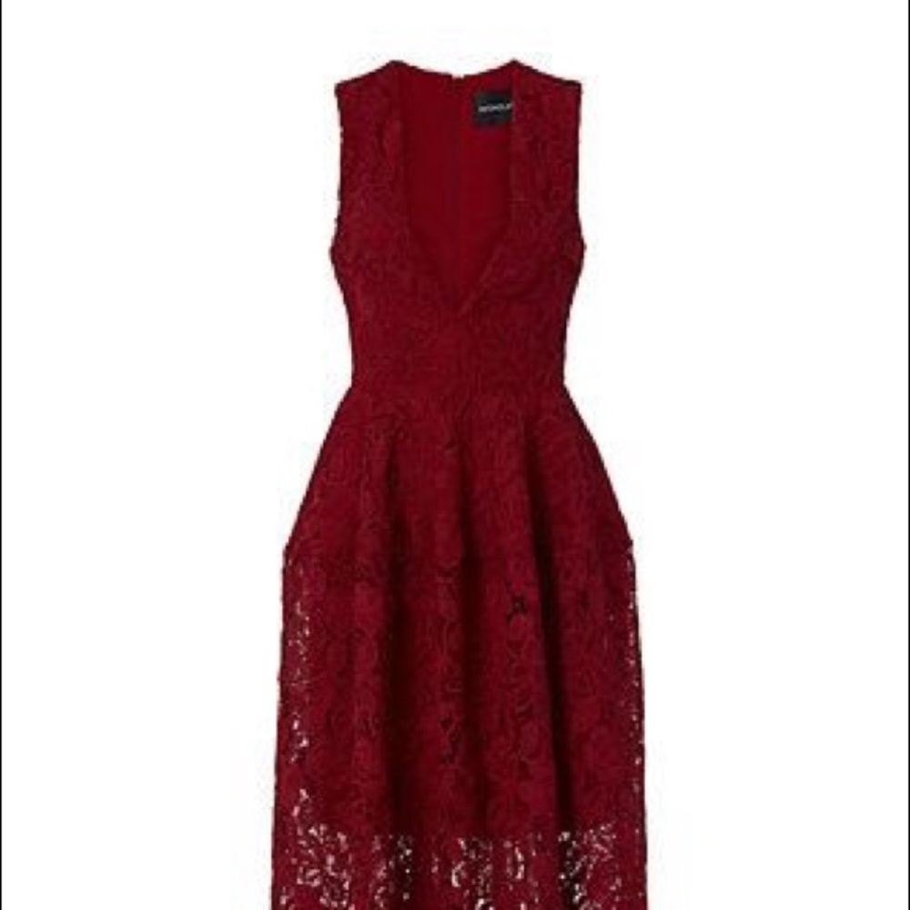 Nicholas Deep V Wallpaper Dress